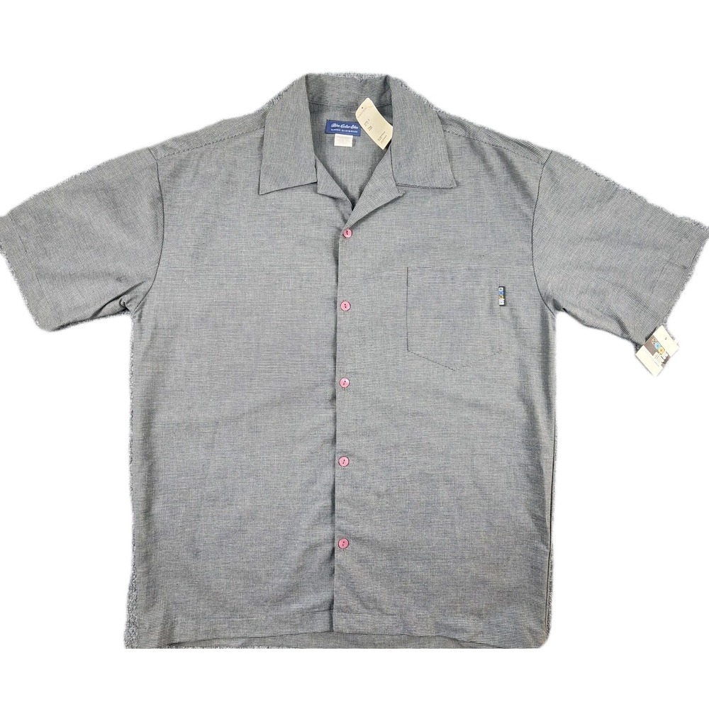 Vintage Y2K Mens L BC Ethic Blue Collar‎ Button Up Shirt USA Deadstock Nordstrom